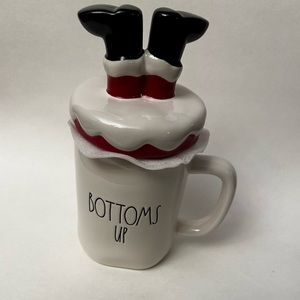 Rae Dunn Santa Bottoms Up Mug